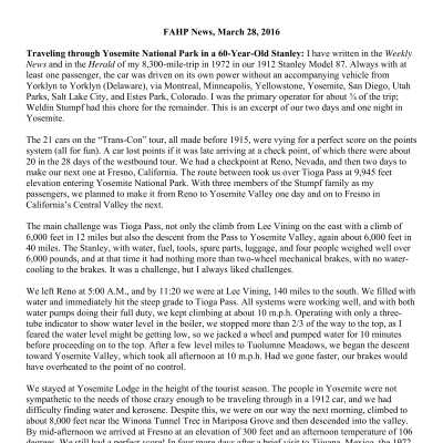 2016 03-28 Weekly News