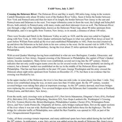 2017 07-03 Weekly News