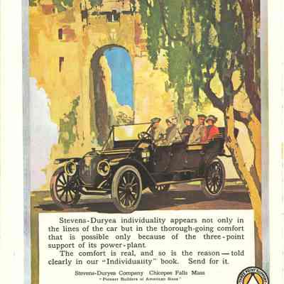 1912 advertisement for Stevens-Duryea