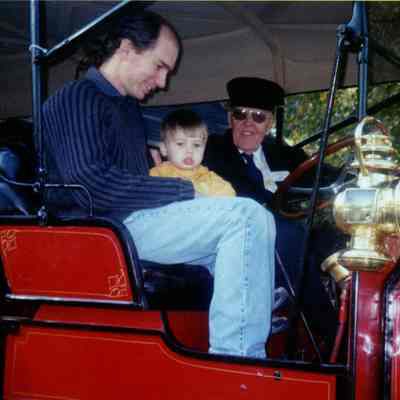 2004 - Thomas C. Marshall, Jr., driving guests in the 1915 Stanley Mountain Wagon