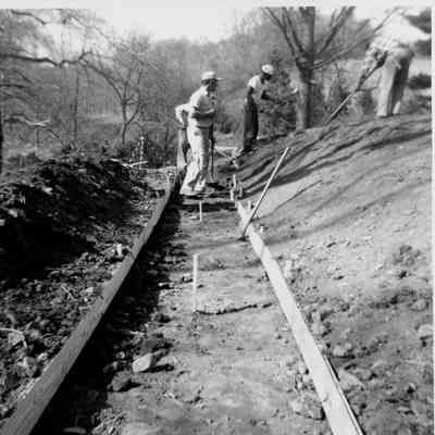 Preparation of the right-of-way, 1960