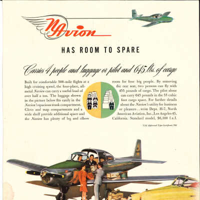 North American Aviation advertisement in National Geographic Magazine