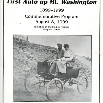 1999 Steam Car Tour Commemorative Program cover
