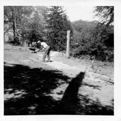 Preparation of the right-of-way, 1960