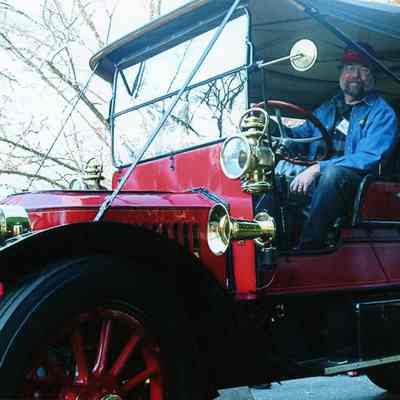 2007 - Kelly Williams driving the Stanley Mountain Wagon at Thanksgiving Steamin' Day