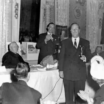 1949 Glidden Tour - awards ceremony with Bill Spear