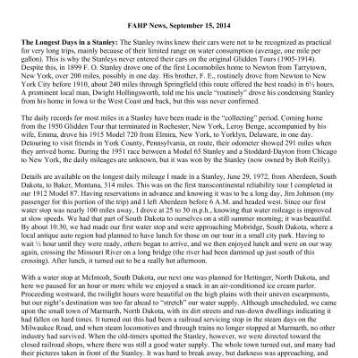2014 09-15 Weekly News
