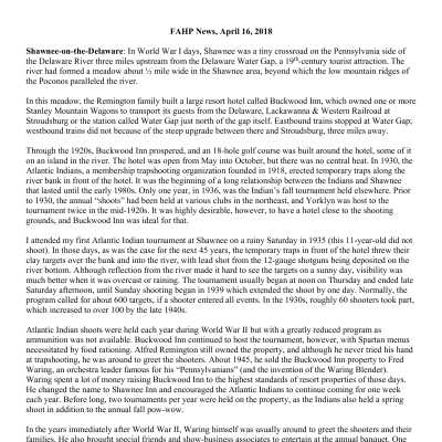 2018 04-16 Weekly News