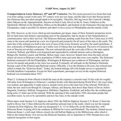 2017 08-14 Weekly News