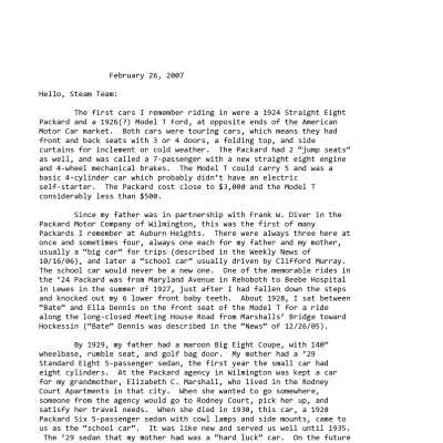 2007 02-26 Weekly News