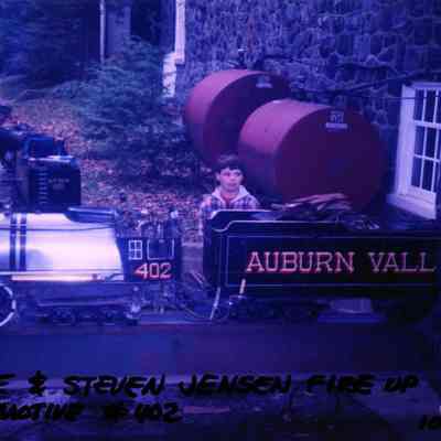 2004 - The Jensens firing up the #402 locomotive