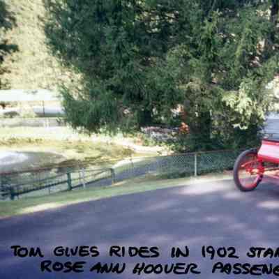 2002 - Thomas C Marshall, Jr. giving rides at the Steam Team picnic