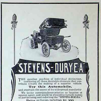 1903 advertisement for Stevens-Duryea