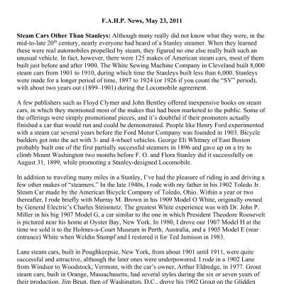 2011 05-23 Weekly News
