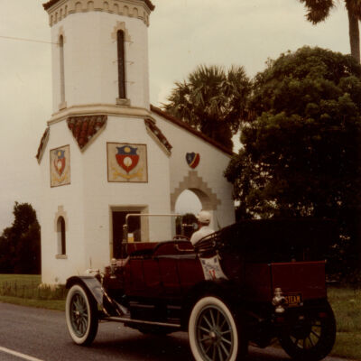 1982 Transcontinental Tour - 1912 Stanley Model 87 arriving at Jekyll Island, FL
