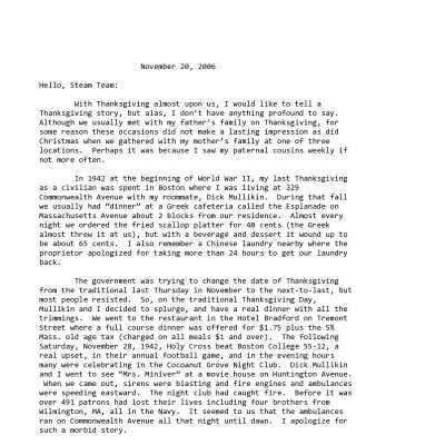 2006 11-20 Weekly News