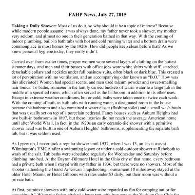 2015 07-27 Weekly News