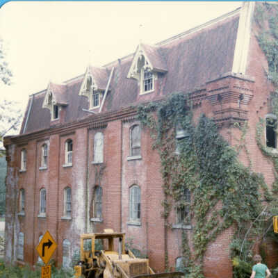 Demolition of Garrett Snuff Mills, 1986