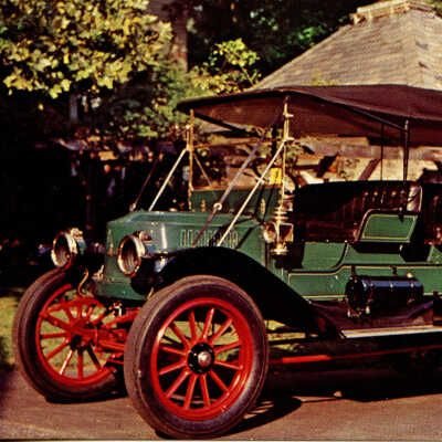 Postcard of 1912 Stanley Mountain Wagon, 1971