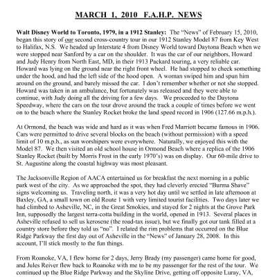 2010 03-01 Weekly News