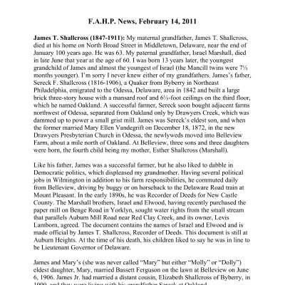 2011 02-14 Weekly News