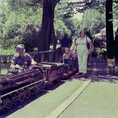Steam train at the Magic Age of Steam, 1975
