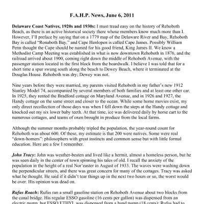 2011 06-06 Weekly News