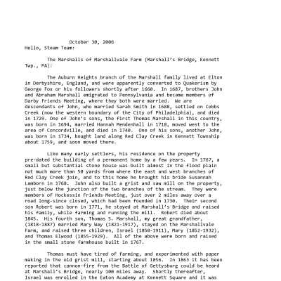 2006 10-30 Weekly News