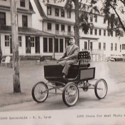 1955 Lakeville, CT Meet - 1899 Locomobile driven by BL Lyon at 1955 Steam car meet in Lakeville, CT, 1955