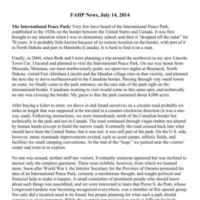 2014 07-14 Weekly News