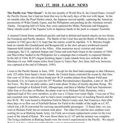 2010 05-17 Weekly News