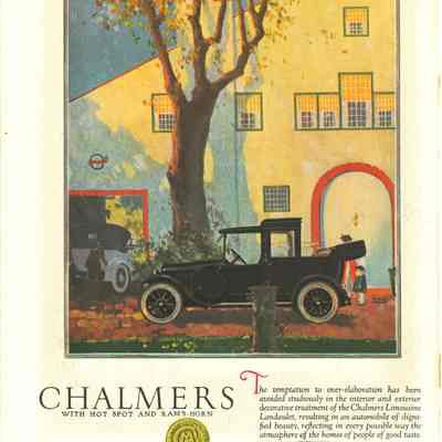 1919 advertisement for Chalmers Motor