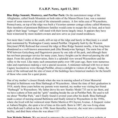 2011 04-11 Weekly News