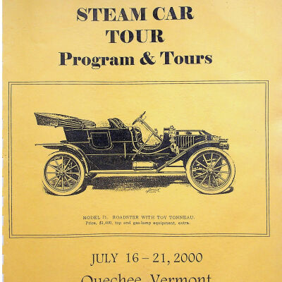 2000 Steam Car Tour tour book cover