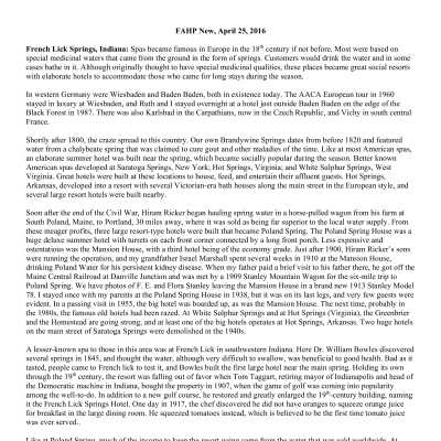 2016 04-25 Weekly News
