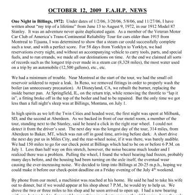 2009 10-12 Weekly News