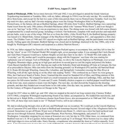 2018 08-27 Weekly News
