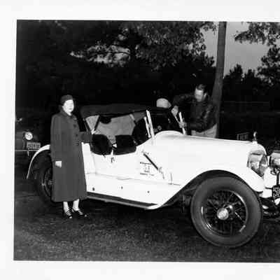 1949 Glidden Tour - Mr and Mrs William Daily with their 1922 Mercer