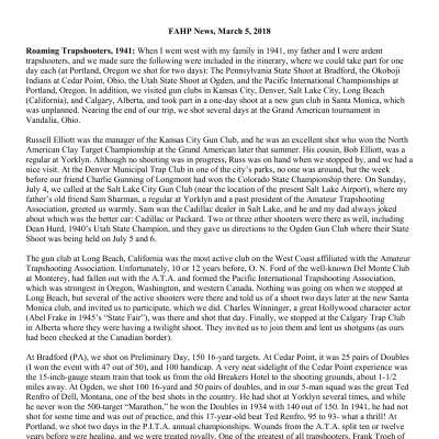 2018 03-05 Weekly News