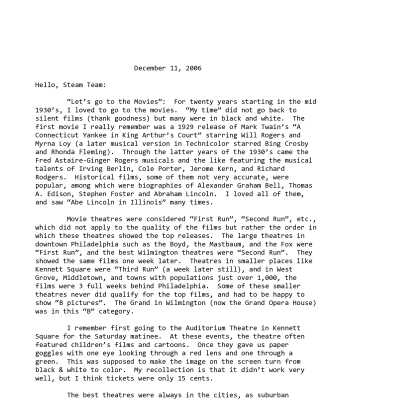 2006 12-11 Weekly News