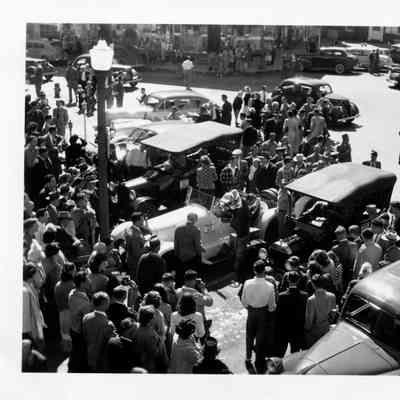 1949 Glidden Tour - tour starting line in Gettysburg, PA