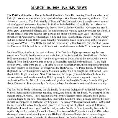 2008 03-10 Weekly News