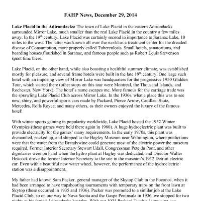 2014 12-29 Weekly News