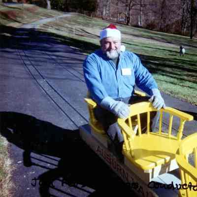 2003 - Jim Personti train conducting at the Christmas event