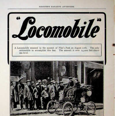 1901 Locomobile advertisement from October 1901 Scribner's Magazine