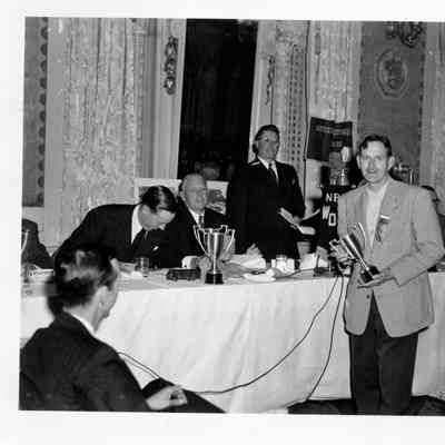 1949 Glidden Tour - awards ceremony with Tony Koveleski