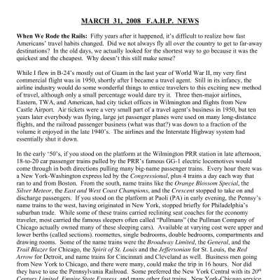 2008 03-31 Weekly News