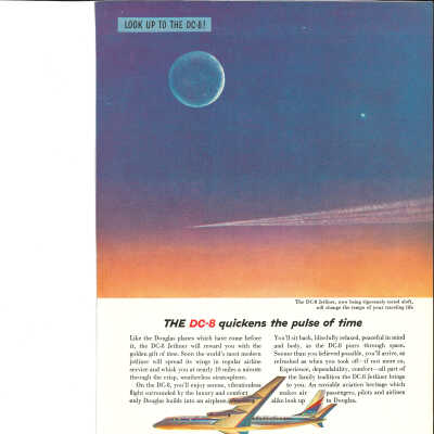 Douglas Aircraft advertisement in National Geographic