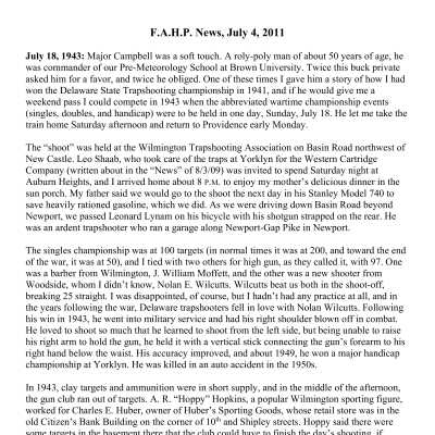 2011 07-04 Weekly News