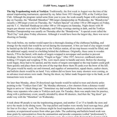 2010 08-02 Weekly News